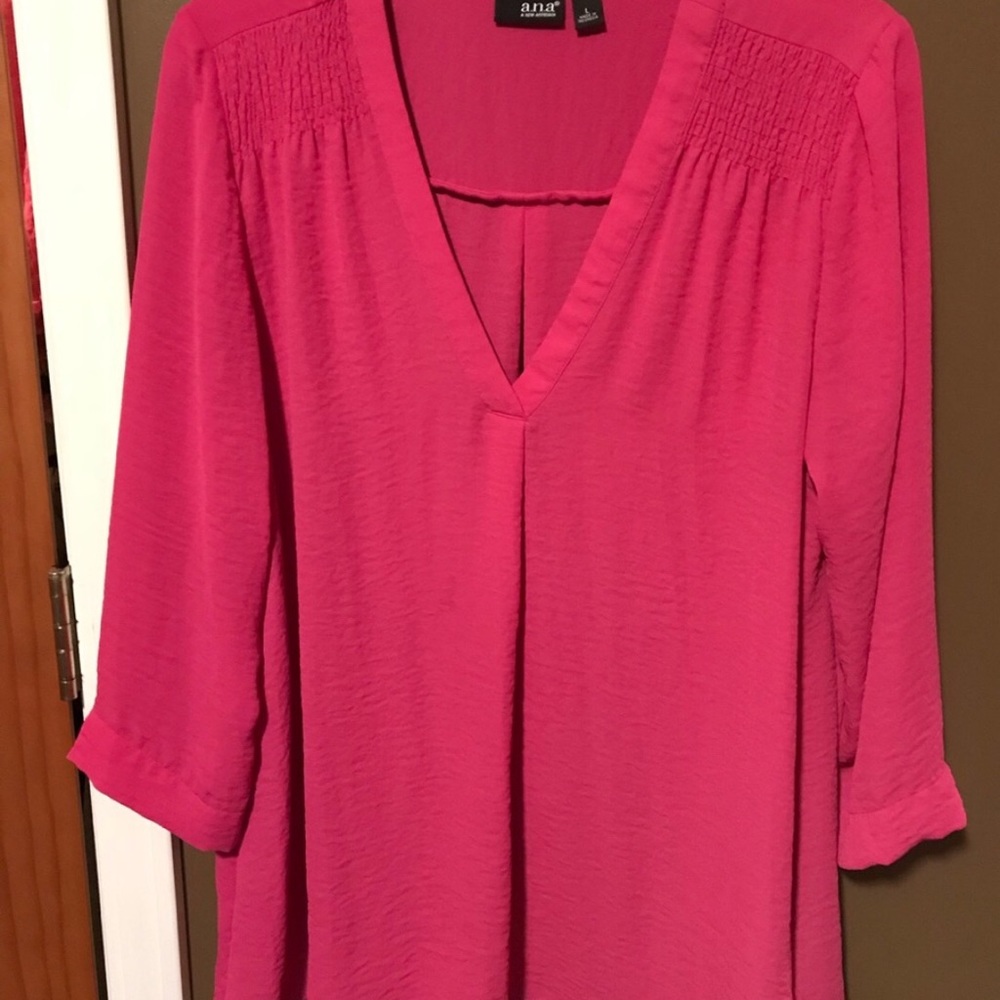 A.n.a hot pink blouse in large.